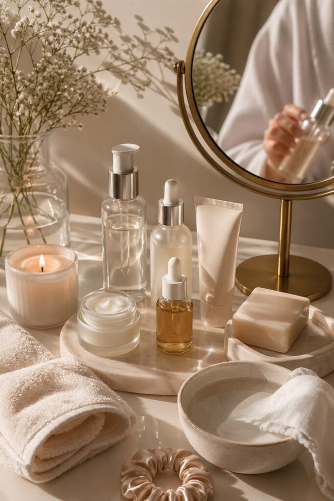 Your Journey to Healthy Skin Starts Here golden hour glow ritual🌟